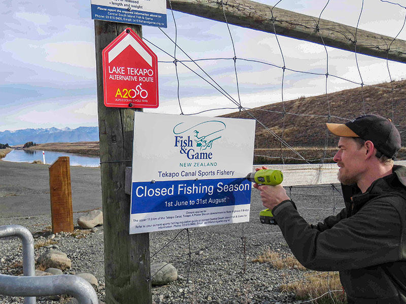Upper-Tekapo-Canal-sports-fishery-precautionary-closure